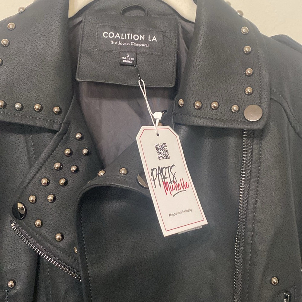 Black Biker Jacket - Picture 2 of 6